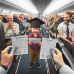 les passagers d'un vol organisent une remise de diplôme à un enfant de 5 ans et vivent un incroyable moment de solidarité. découvrez la suite de cette histoire émouvante !