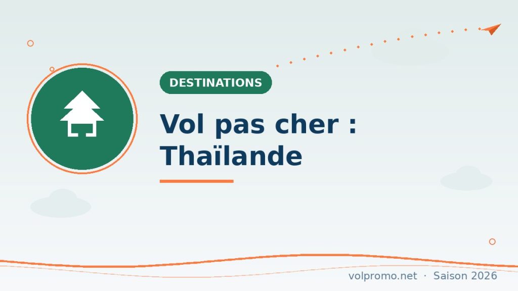 Vol pas cher pour la Thaïlande : Bangkok sous les 500 €